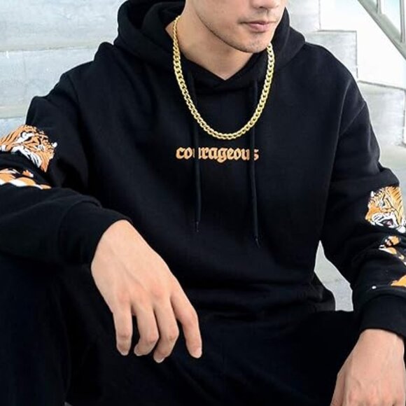 18k Yellow Gold Plated Cuban Link Necklace 10mm - Picture 5 of 5